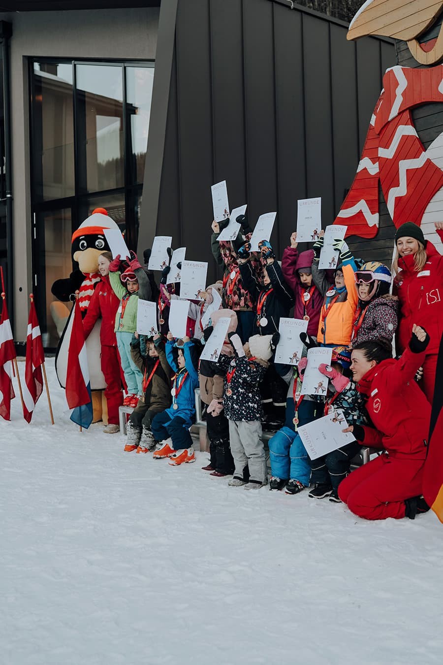 Siegerehrung nach dem Abschlussrennen