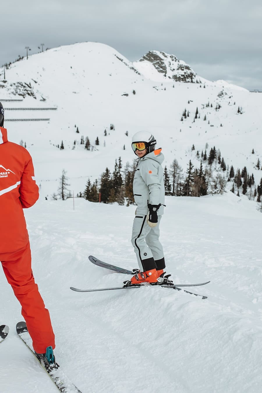 Skisafari mit den fortgeschrittenen Kindern