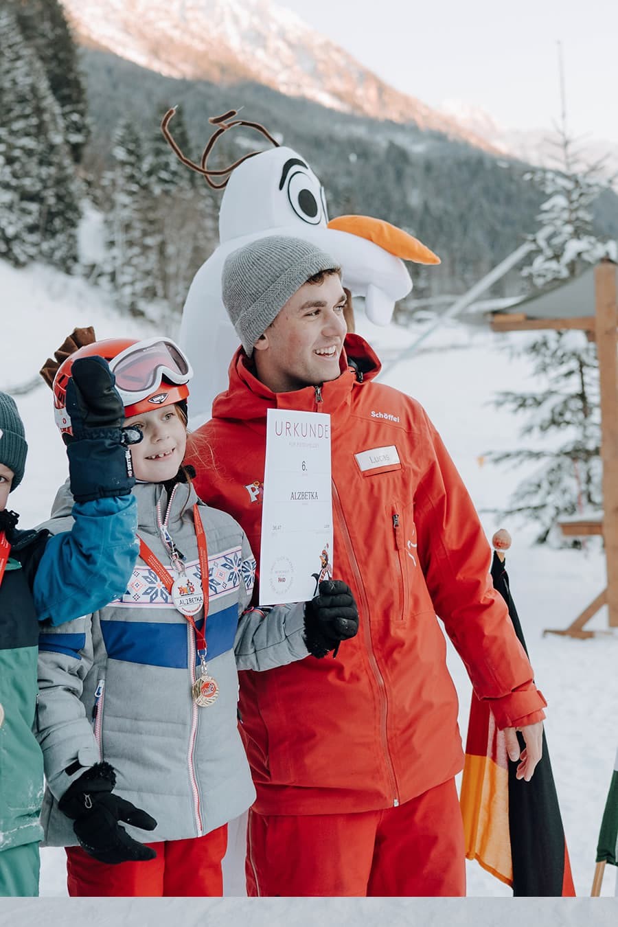 Bei der Siegerehrung