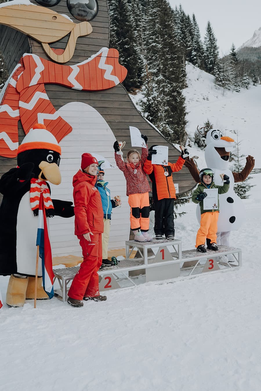 Bei der Siegerehrung