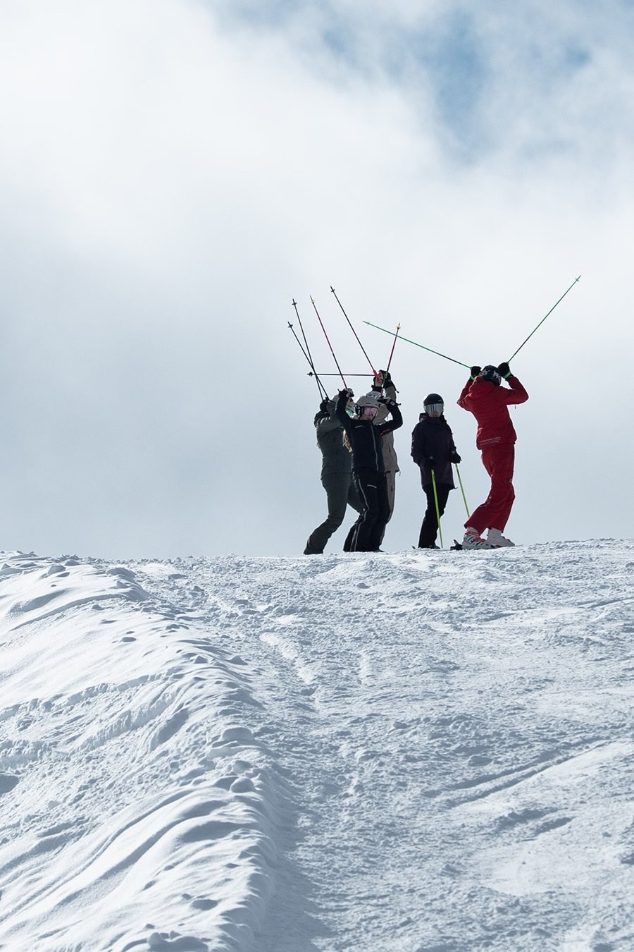 Skifahren grüßen im Skigebiet Ski amadé