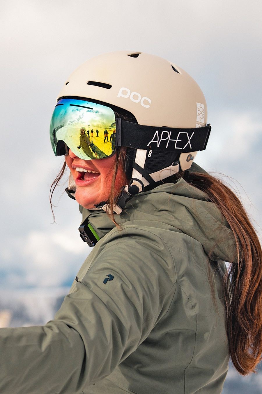 Teilnehmerin einer geführten Wintertour