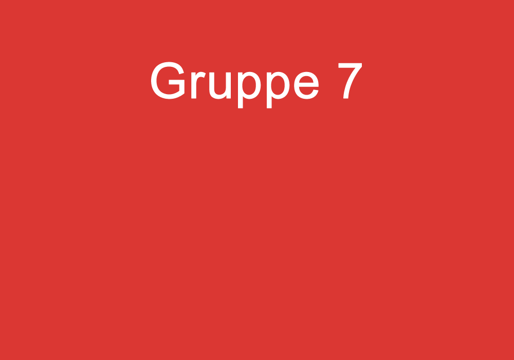 Gruppeneinteilung Gruppe 7